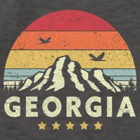 Georgia Shirt. Retro Style GA, USA Vector Backpack