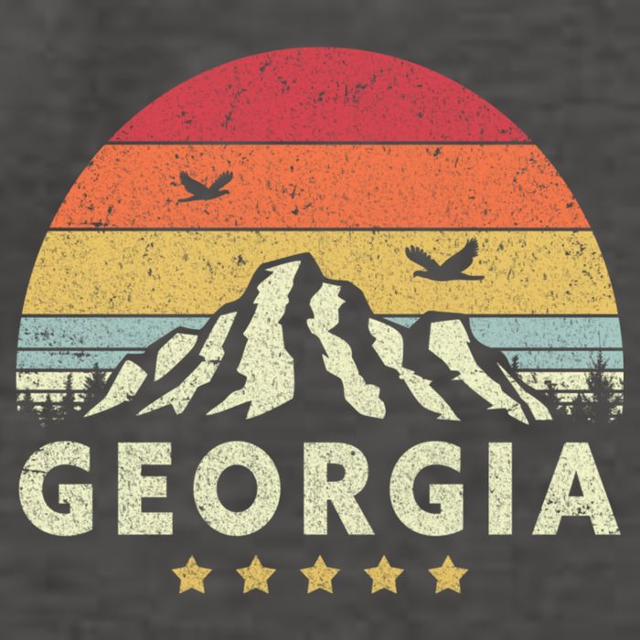 Georgia Shirt. Retro Style GA, USA Vector Backpack