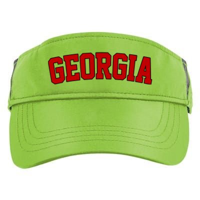 Georgia State Retro Adult Drive Performance Visor