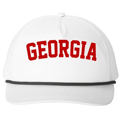 Georgia State Retro Snapback Five-Panel Rope Hat