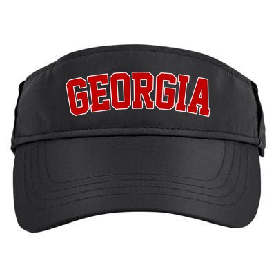 Georgia State Retro Adult Drive Performance Visor