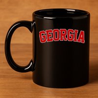 Georgia State Retro 11oz C Handle Ceramic Mug