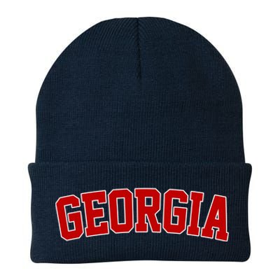 Georgia State Retro Knit Cap Winter Beanie