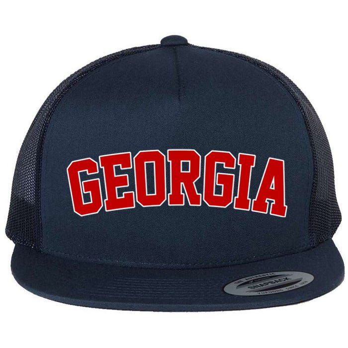 Georgia State Retro Flat Bill Trucker Hat