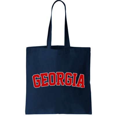 Georgia State Retro Tote Bag