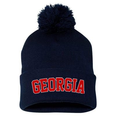 Georgia State Retro Pom Pom 12in Knit Beanie