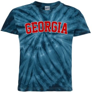 Georgia State Retro Kids Tie-Dye T-Shirt