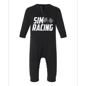 Gaming Simulation Racer Race Car Sim Racing Infant Fleece One Piece