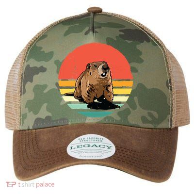 Groundhog Shirts Retro Style Rodent Animal Groundhogs Day Legacy Tie Dye Trucker Hat