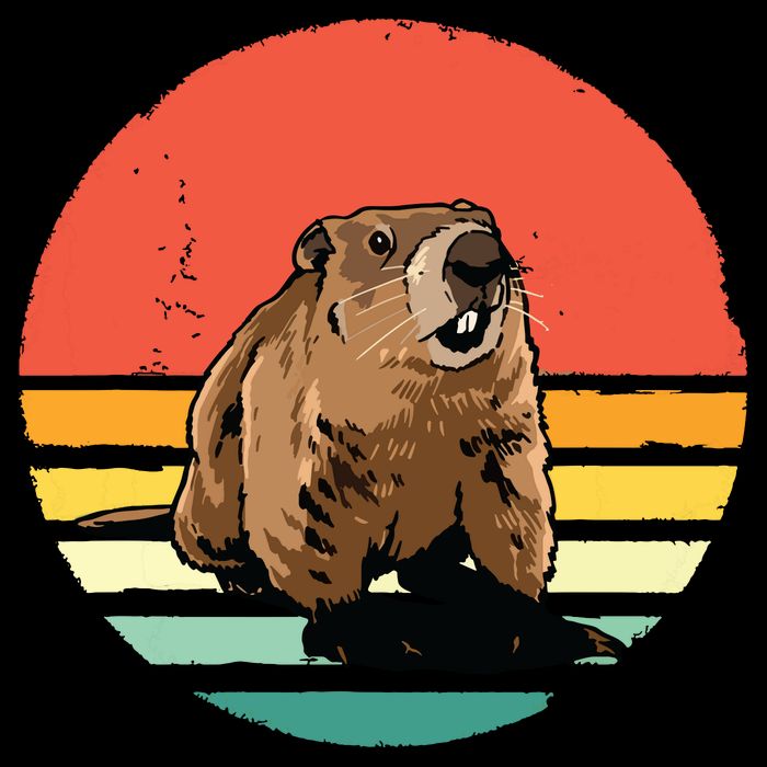 Groundhog Shirts Retro Style Rodent Animal Groundhogs Day City Backpack