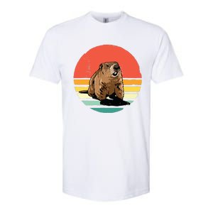 Groundhog Shirts Retro Style Rodent Animal Groundhogs Day Softstyle CVC T-Shirt