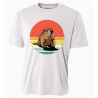 Groundhog Shirts Retro Style Rodent Animal Groundhogs Day Cooling Performance Crew T-Shirt