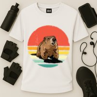 Groundhog Shirts Retro Style Rodent Animal Groundhogs Day Cooling Performance Crew T-Shirt