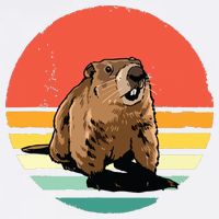 Groundhog Shirts Retro Style Rodent Animal Groundhogs Day Cooling Performance Crew T-Shirt