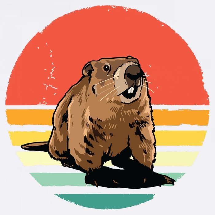 Groundhog Shirts Retro Style Rodent Animal Groundhogs Day Cooling Performance Crew T-Shirt