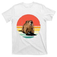 Groundhog Shirts Retro Style Rodent Animal Groundhogs Day T-Shirt