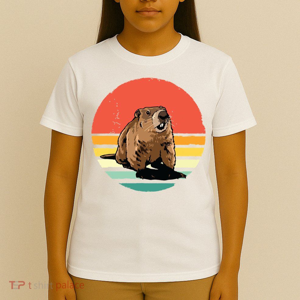 Groundhog Shirts Retro Style Rodent Animal Groundhogs Day T-Shirt