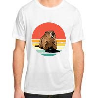 Groundhog Shirts Retro Style Rodent Animal Groundhogs Day Adult ChromaSoft Performance T-Shirt