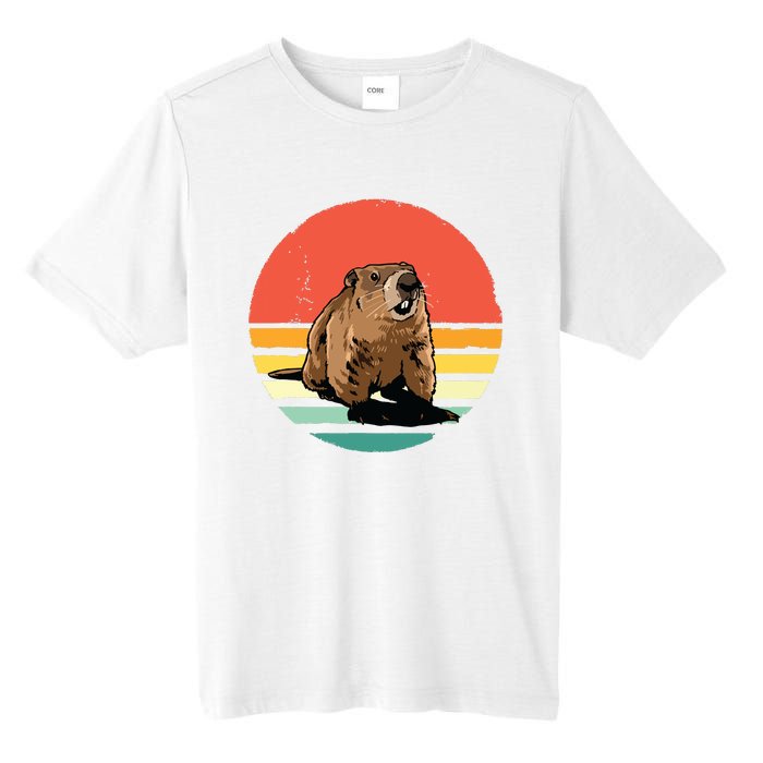 Groundhog Shirts Retro Style Rodent Animal Groundhogs Day Tall Fusion ChromaSoft Performance T-Shirt