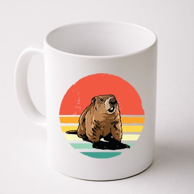Groundhog Shirts Retro Style Rodent Animal Groundhogs Day Mug
