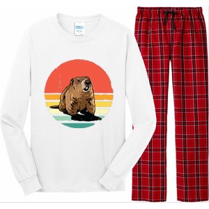 Groundhog Shirts Retro Style Rodent Animal Groundhogs Day Long Sleeve Pajama Set