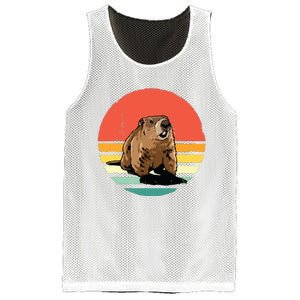 Groundhog Shirts Retro Style Rodent Animal Groundhogs Day Mesh Reversible Basketball Jersey Tank