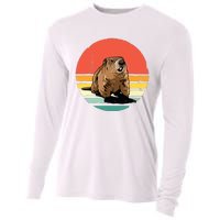 Groundhog Shirts Retro Style Rodent Animal Groundhogs Day Cooling Performance Long Sleeve Crew