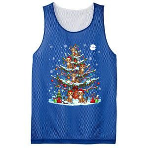 Group Santa Reindeer Elf Cheetahs On Christmas Tree Colorful Cool Gift Mesh Reversible Basketball Jersey Tank