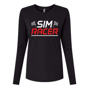 Gaming Simulation Racer Car Race Sim Racing Womens Cotton Relaxed Long Sleeve T-Shirt