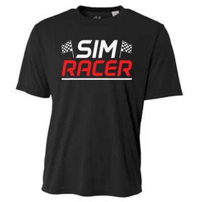 Gaming Simulation Racer Car Race Sim Racing Cooling Performance Crew T-Shirt