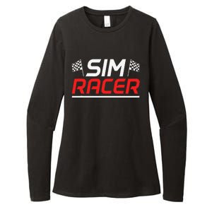 Gaming Simulation Racer Car Race Sim Racing Womens CVC Long Sleeve Shirt