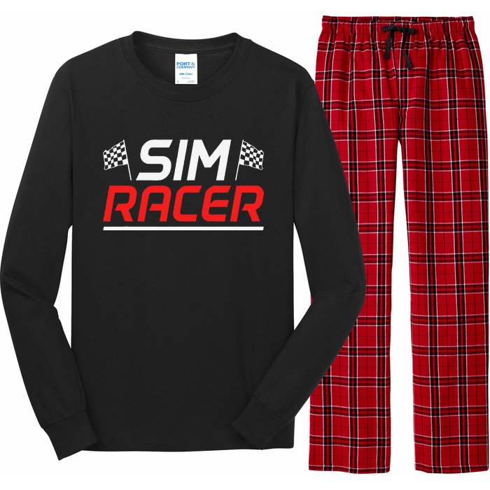 Gaming Simulation Racer Car Race Sim Racing Long Sleeve Pajama Set