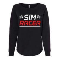 Gaming Simulation Racer Car Race Sim Racing Womens California Wash Sweatshirt