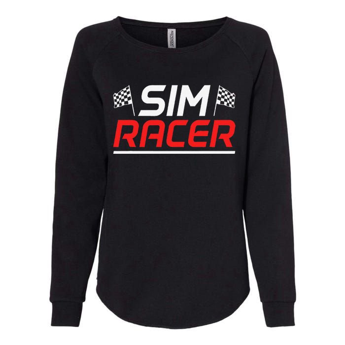 Gaming Simulation Racer Car Race Sim Racing Womens California Wash Sweatshirt