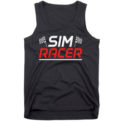 Gaming Simulation Racer Car Race Sim Racing Tank Top