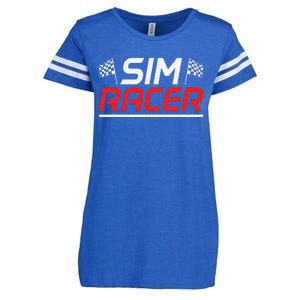 Gaming Simulation Racer Car Race Sim Racing Enza Ladies Jersey Football T-Shirt