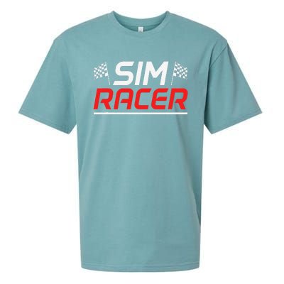 Gaming Simulation Racer Car Race Sim Racing Sueded Cloud Jersey T-Shirt