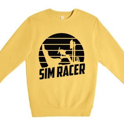 Gaming Simulation Racer Race Car Sim Racing Premium Crewneck Sweatshirt