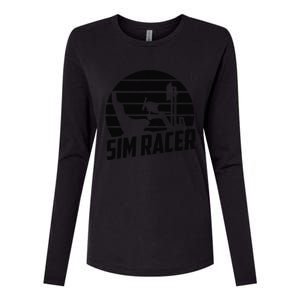 Gaming Simulation Racer Race Car Sim Racing Womens Cotton Relaxed Long Sleeve T-Shirt