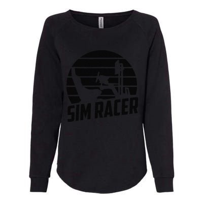 Gaming Simulation Racer Race Car Sim Racing Womens California Wash Sweatshirt