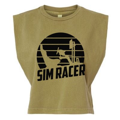 Gaming Simulation Racer Race Car Sim Racing Garment-Dyed Women's Muscle Tee