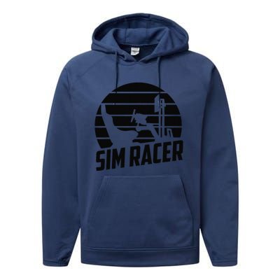 Gaming Simulation Racer Race Car Sim Racing Performance Fleece Hoodie