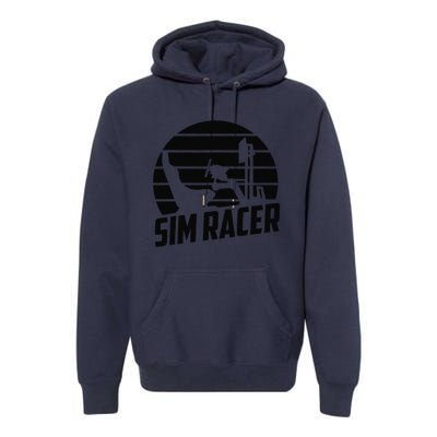 Gaming Simulation Racer Race Car Sim Racing Premium Hoodie