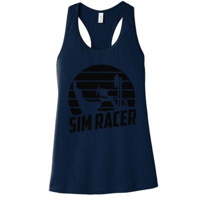 Gaming Simulation Racer Race Car Sim Racing Women's Racerback Tank