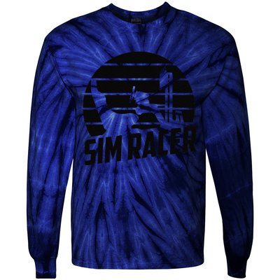 Gaming Simulation Racer Race Car Sim Racing Tie-Dye Long Sleeve Shirt