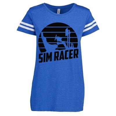 Gaming Simulation Racer Race Car Sim Racing Enza Ladies Jersey Football T-Shirt