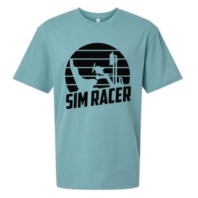 Gaming Simulation Racer Race Car Sim Racing Sueded Cloud Jersey T-Shirt