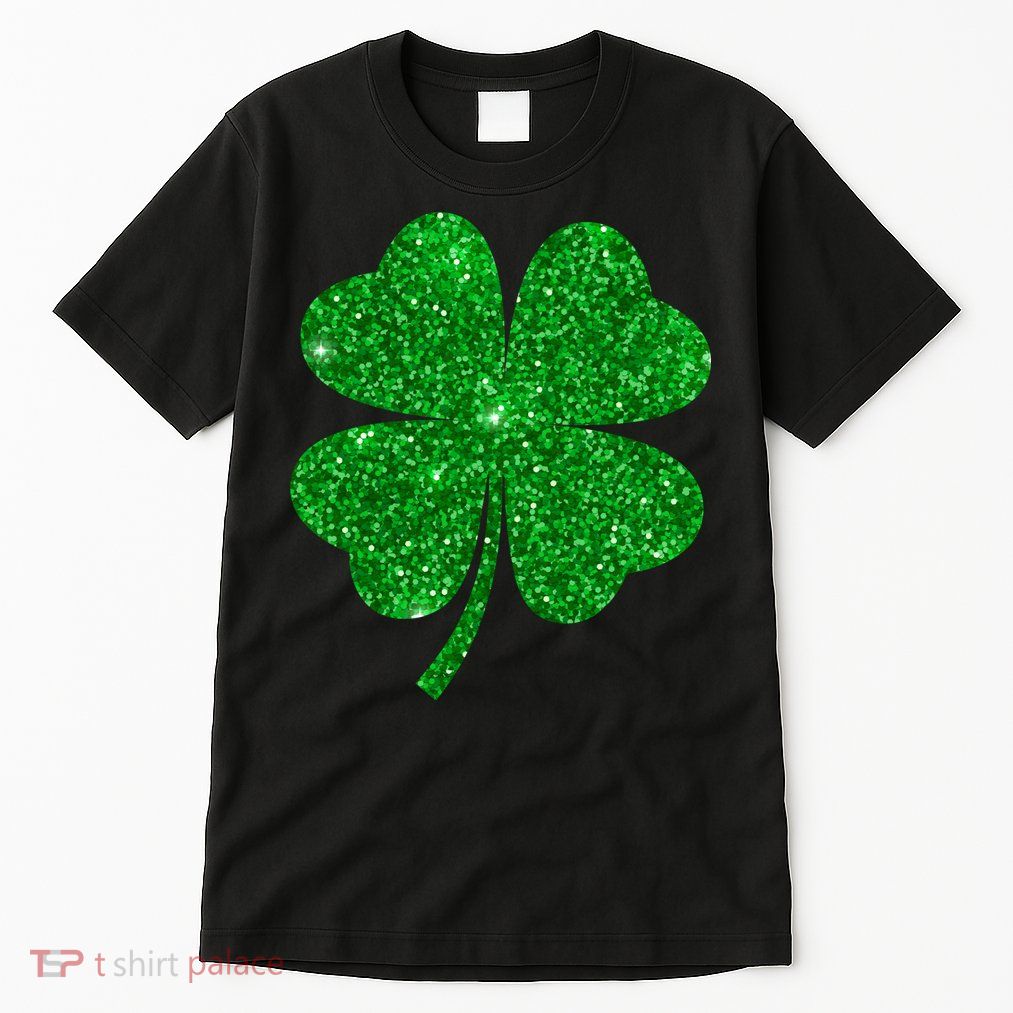 Glitter Shamrock St Patrick's Day Tall T-Shirt