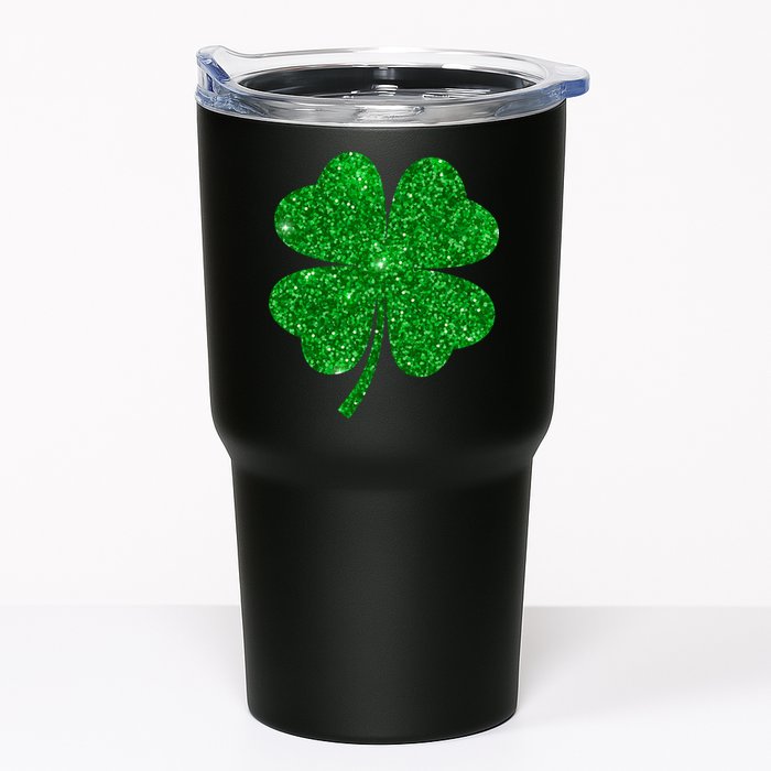 Glitter Shamrock St Patrick's Day Tumbler