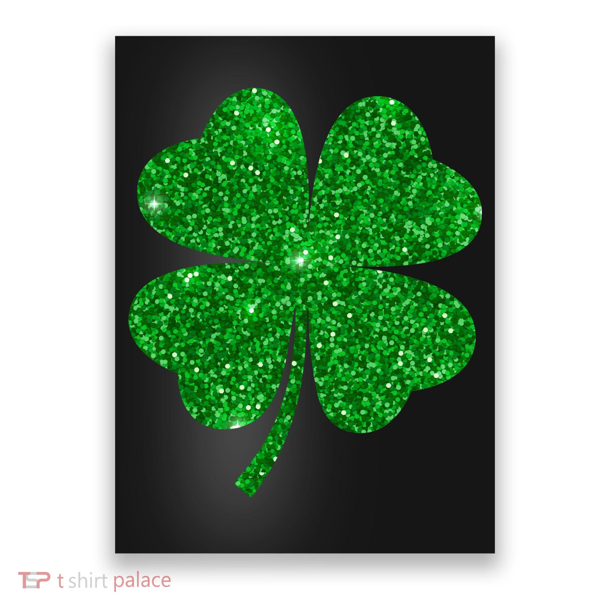 Glitter Shamrock St Patrick's Day Poster